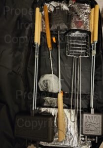 Cast iron Mountain Pie Iron with crimped edges Cast iron camp iron cast iron pie iron cast iron fire pie iron