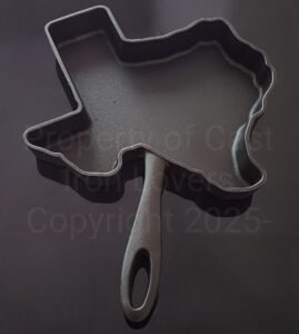 TEXAS Shaped Cast Iron Pan, Cast Iron State Shaped pans, State shaped pans